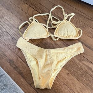 Abercrombie & Fitch Light Yellow Bikini Set